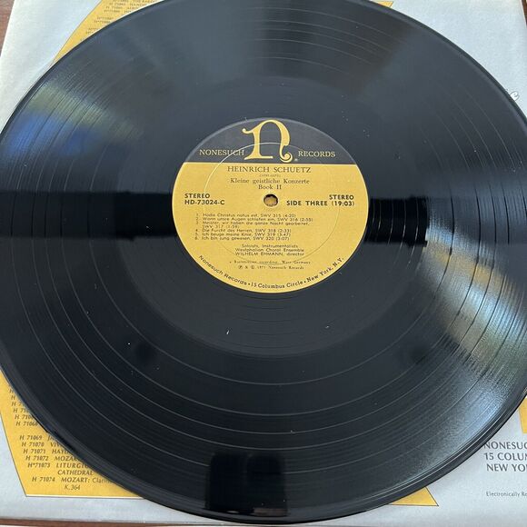 Heinrich Schütz ‎Kleine Geistliche Konzerte Book II (1639) 4xLP Box Set Nonesuch - Picture 8 of 16